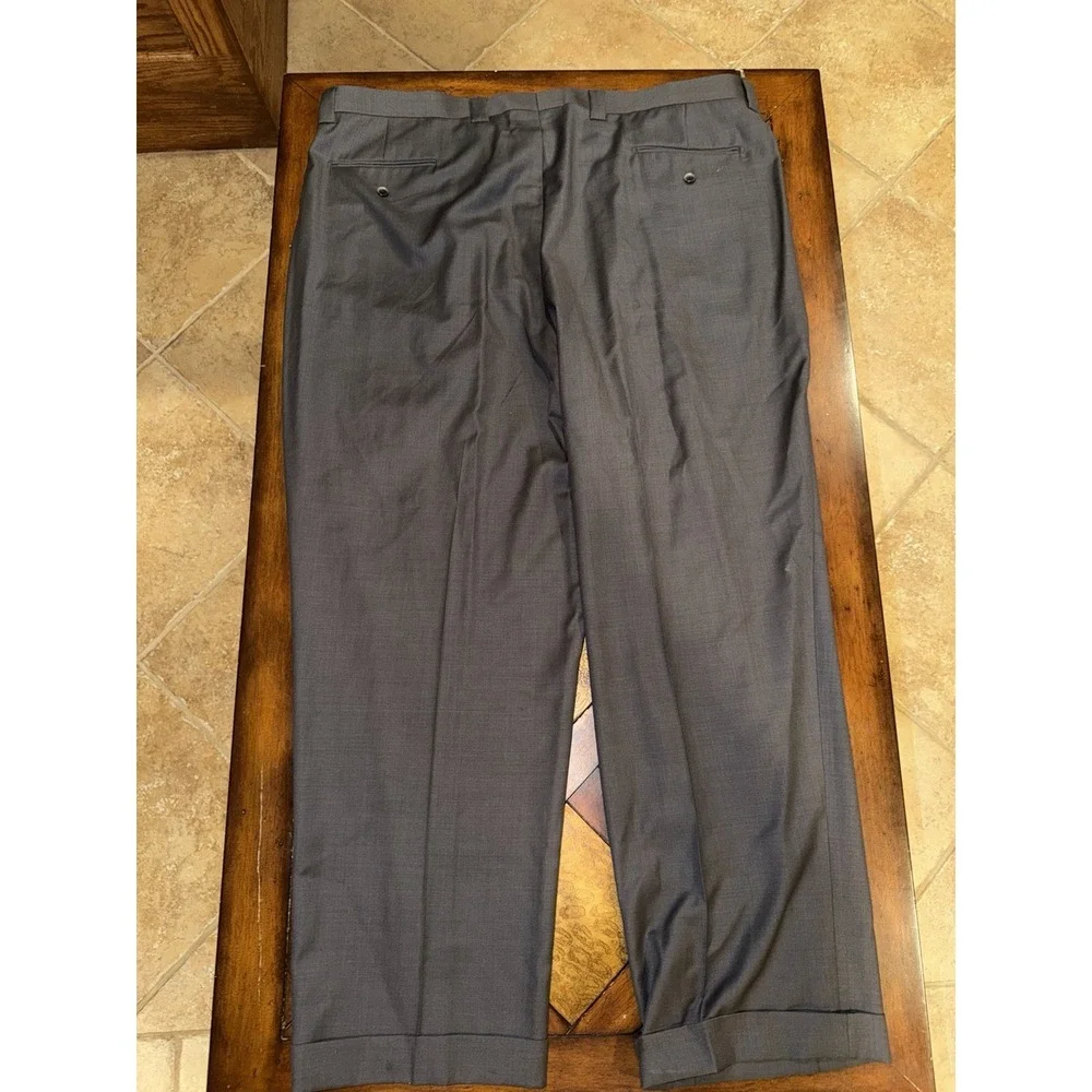 Tiglio Luxe Italian Lanificio Di Biella Men 2PC Suit Color‎ Gray Size 54L- 46x32